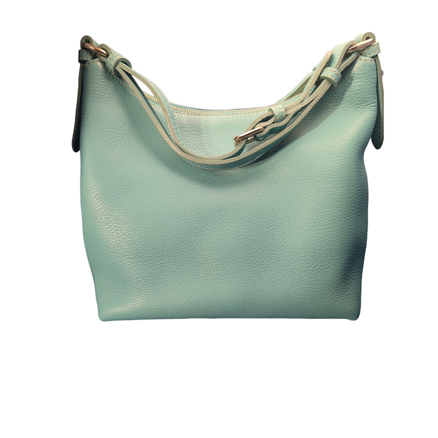 Dooney & Bourke Dillen II Turquoise Leather Shoulder Tote