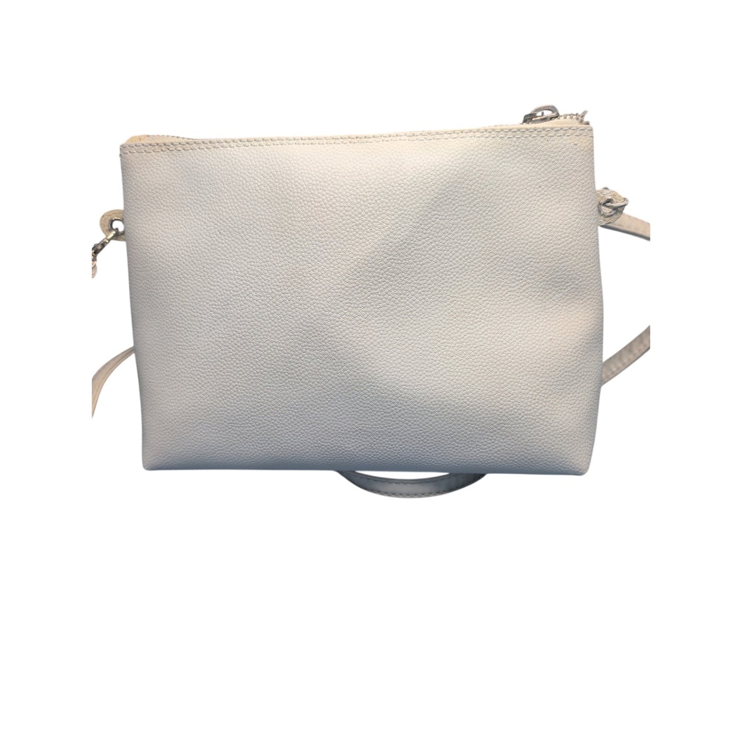 Fendissime by Fendi White Leather Shoulder Pouch Repubblica Italiana Vintage Bag