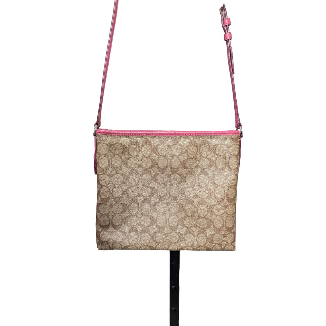 Coach Signature Crossbody File Tote F34938 PVC Leather