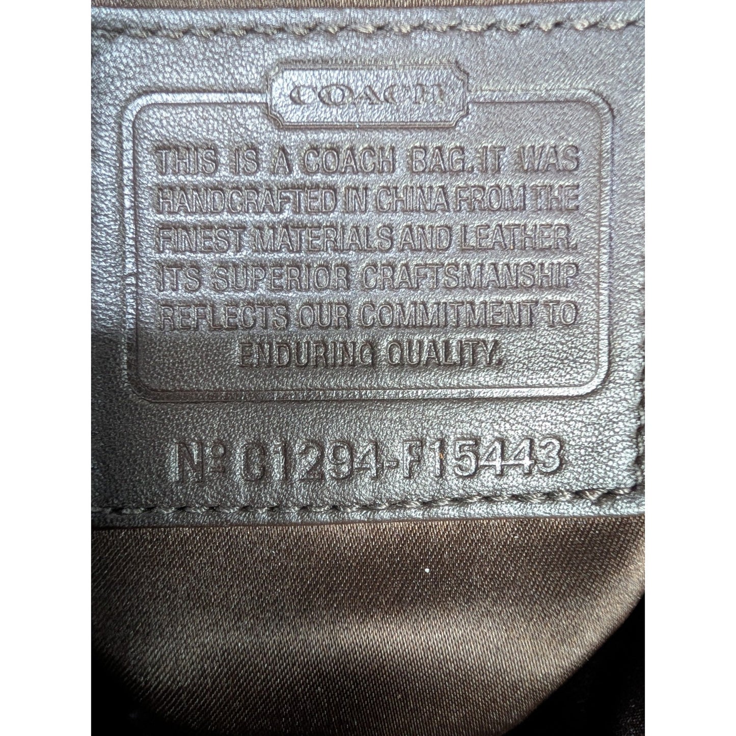 Coach Ashley Signature Satchel - Khaki Canvas Brown Leather