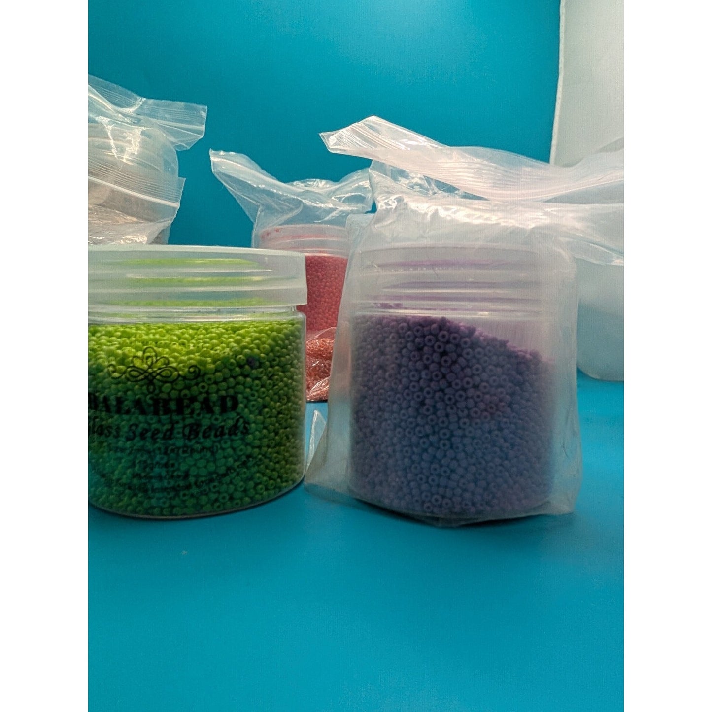 Balabead Glass Seed Beads 2mm 12/0 Round, (11) 140g Tubs