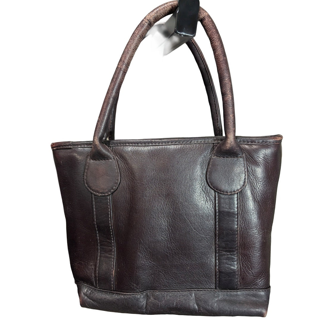 HIRSHORN-CLAVA American Brown Leather Tote-Small Columbian Leatherr Small Tote