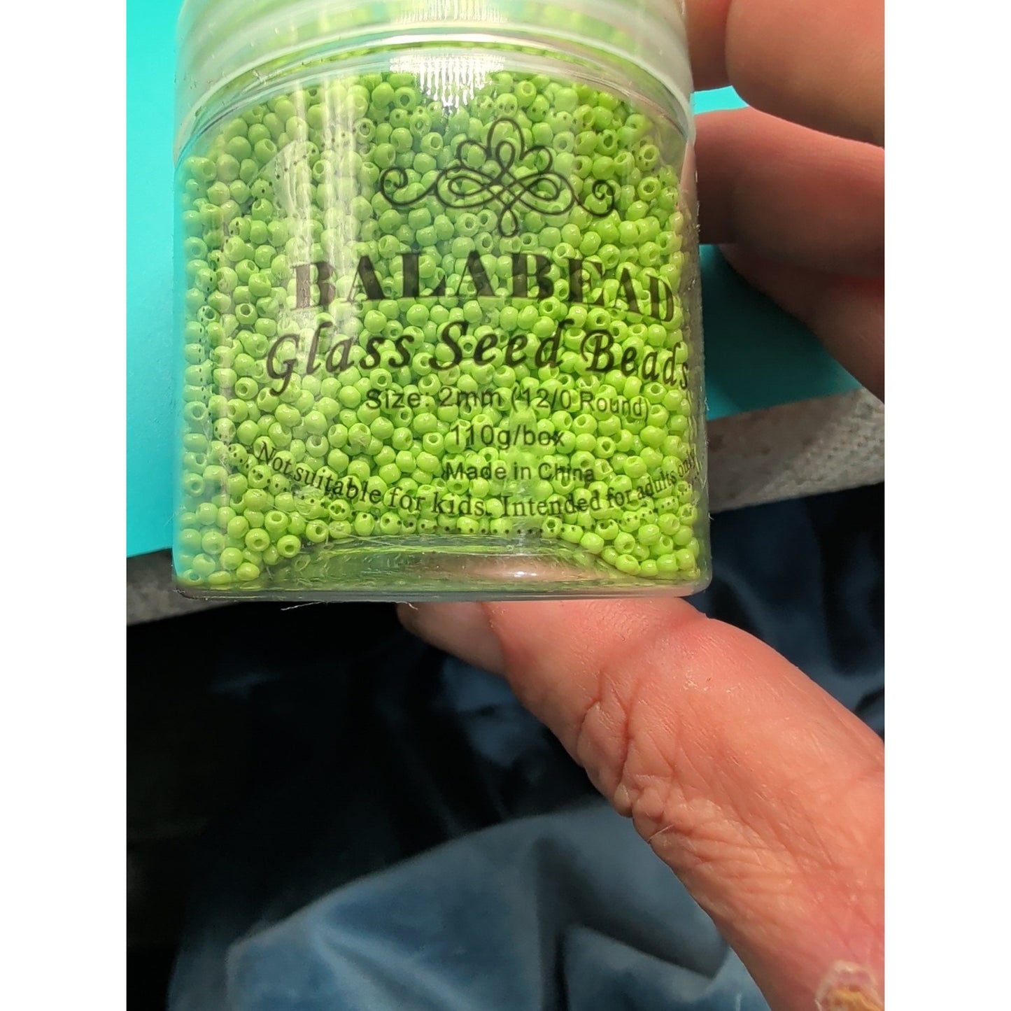Balabead Glass Seed Beads 2mm 12/0 Round, (11) 140g Tubs