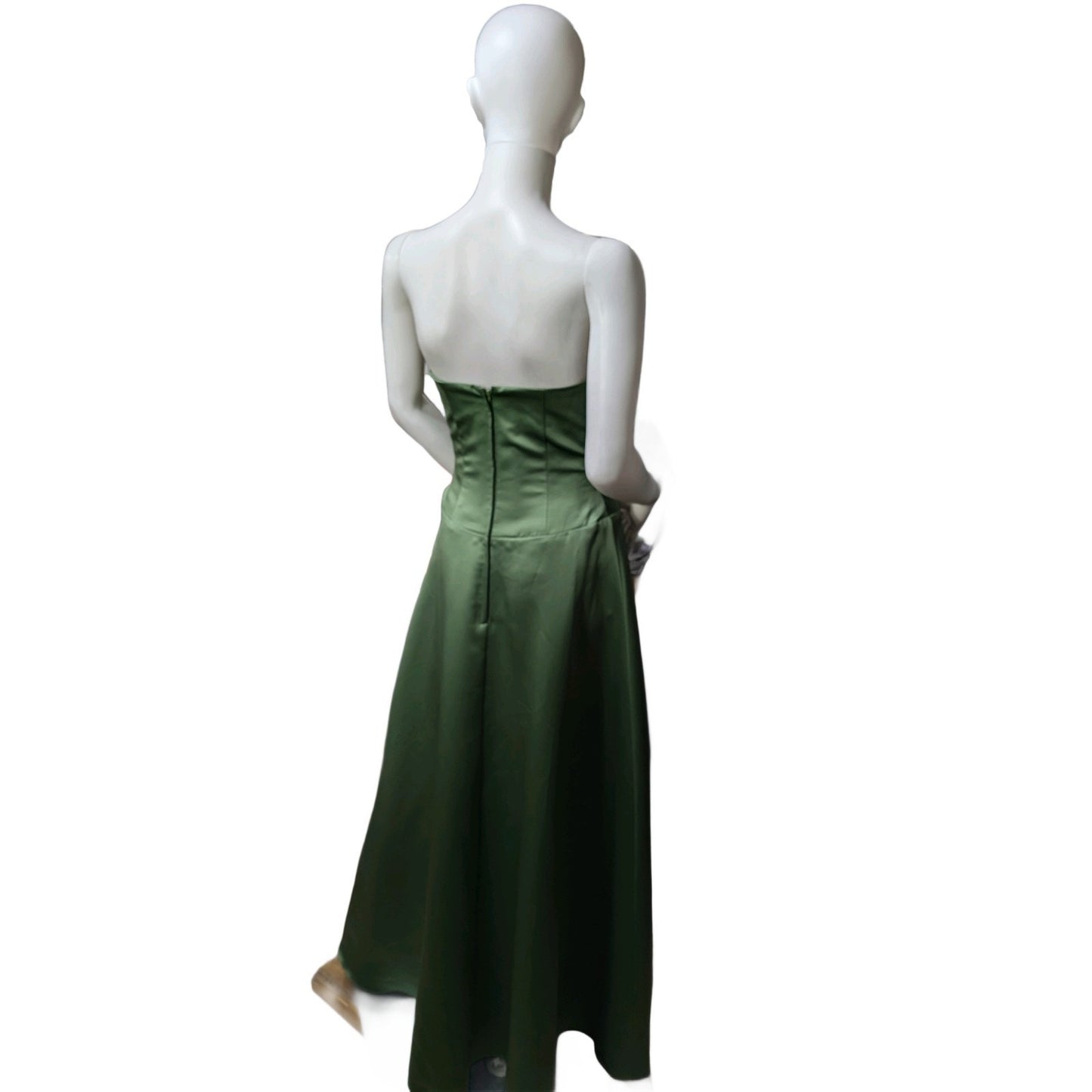 Alfred Angelo Strapless Formal Gown (Size: 6)Clover Green Style 6333-Prom, Event