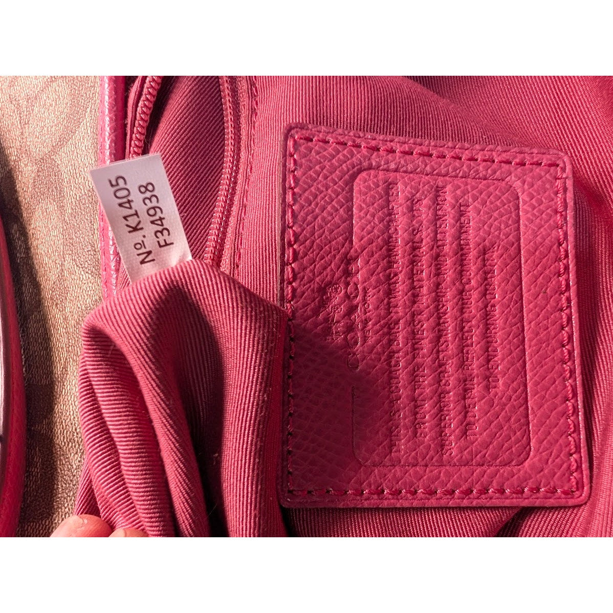 Coach Signature Crossbody File Tote F34938 PVC Leather