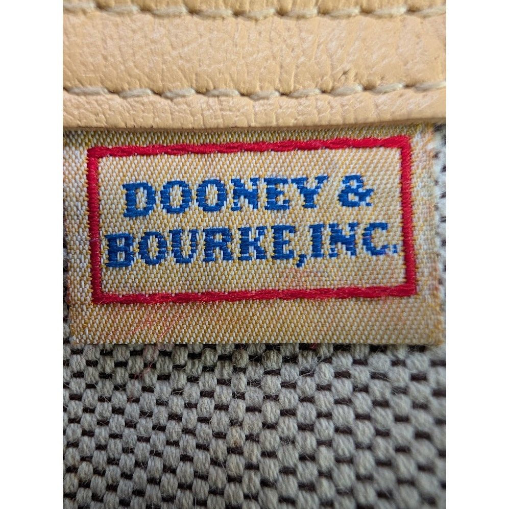 Dooney & Bourke Shoulder Tote Red DB Canvas Shopper Lock Tab