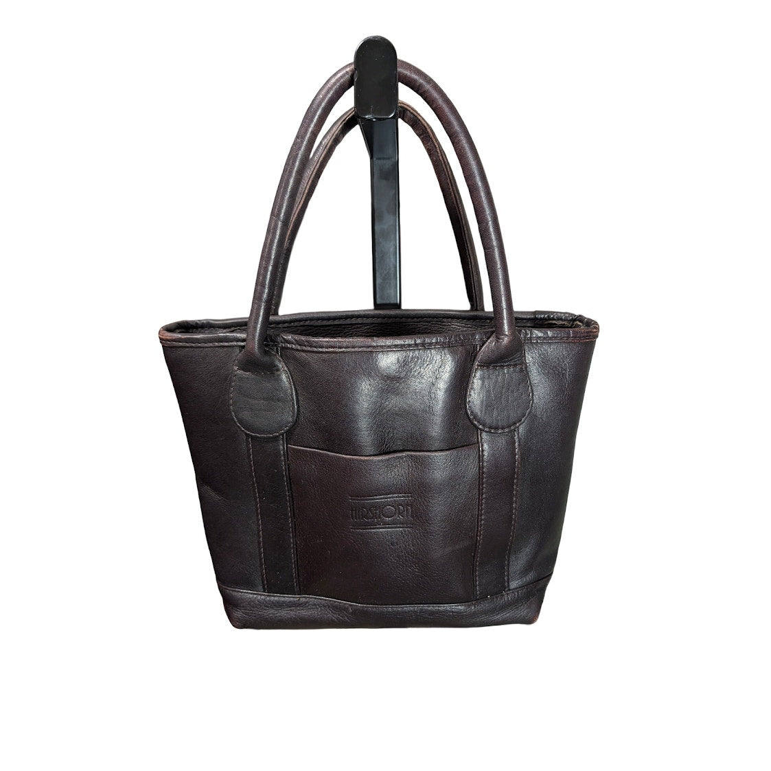 HIRSHORN-CLAVA American Brown Leather Tote-Small Columbian Leatherr Small Tote
